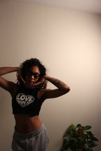 LOVEAHOLIC WOMENS CROP TOP VEST