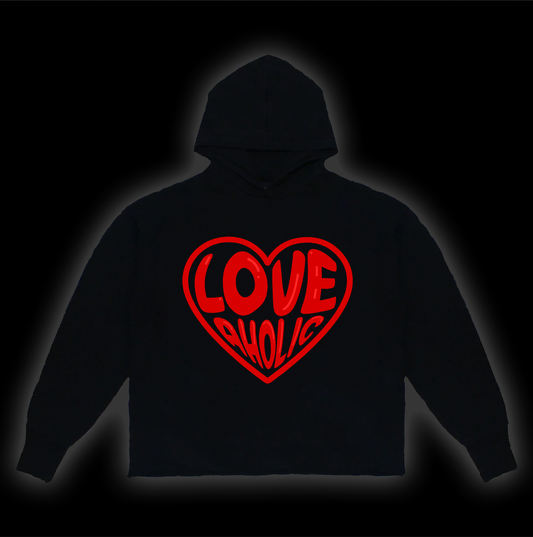 Red Love  Loveaholic Hoodie - Individual