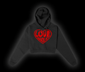 Red Love Women's Crop Hoodie Tracksuit