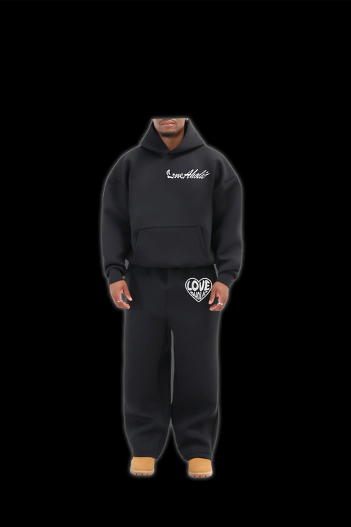 Black Flared Tracksuit