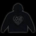 LOVEAHOLIC BLACK HEART HOODIE