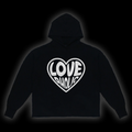 LOVEAHOLIC WHITE LOGO HOODIE