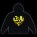 LOVEAHOLIC YELLOW LOGO HOODIE